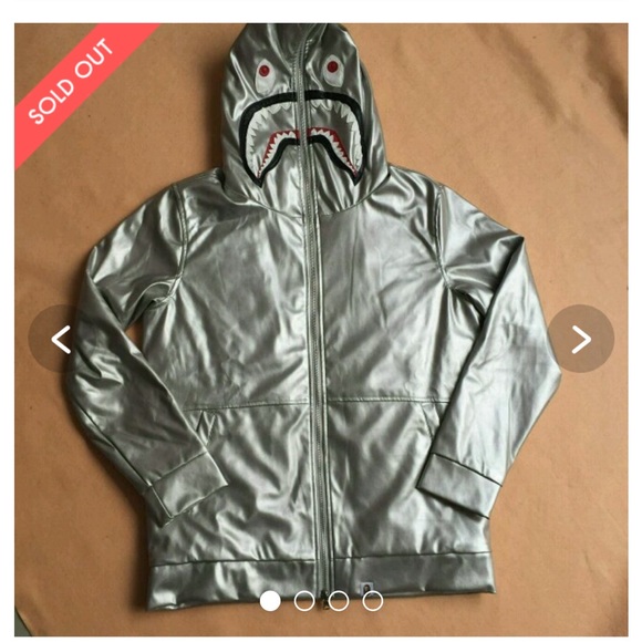 A Bathing Ape Quilted warm Winter Shark Skin Winter Jacket with original tags XL - Picture 4 of 14